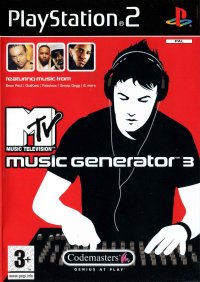 MTV Music Generator 3 PAL Playstation 2 PAL box art